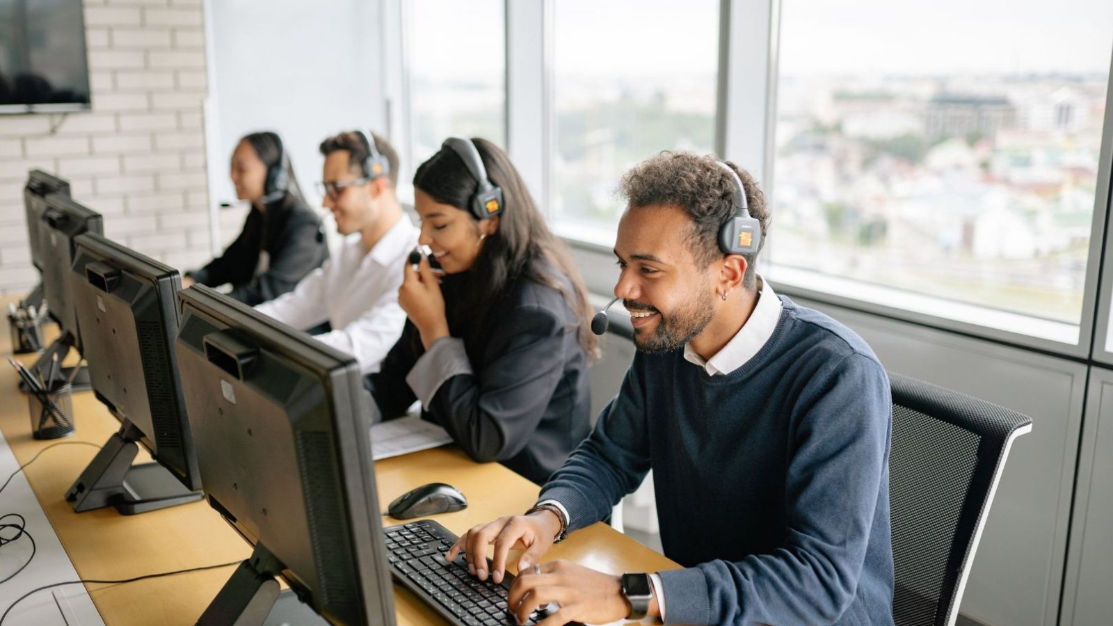 A Sphere Sync Connect sales development team at work